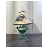 Hurricane Oil Lamp Glass Table Lamp