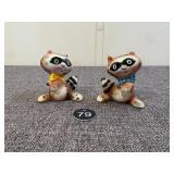 PY Raccoon Salt & Pepper Shakers