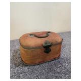 Antique Velvet Lined Sewing Box/Vanity Box