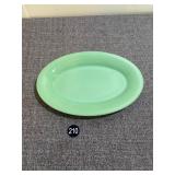 11' Fire King Jadeite Oval Dish