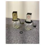 2 Hazel Atlas Nut Choppers
