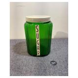 Owens Glass Sugar Canister Jar