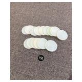 15 Milk Glass Ball Jar Lids