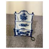 Blue & White Ceramic Letter Holder
