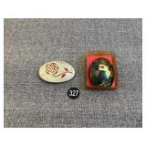 German Silver Rose, MBCI Game Hunt Belt Buckle