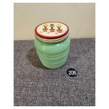 Fire King Jadeite Tulip Grease Jar