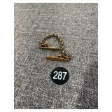 1970s Gold Tone Sweater Guards
