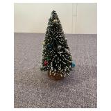 Vintage Bottlebrush Tree w Mercury Glass Ornaments