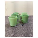 D Handle Fire King Jadeite