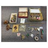 Assortment of Vintage Costume Jewelry
