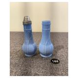 Jeanette Glass Delphite Milk Glass S&P Shakers