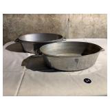 2 Household Institutes Aluminum Roasting Pans