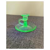 Uranium Glass Candleholders