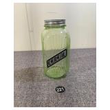 Owens Glass Uranium Cereal Jar