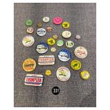 Vintage Button Pin Backs