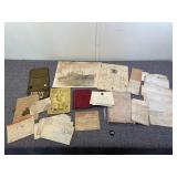 Military, Civil War, WW1, WWII Docs, Letters