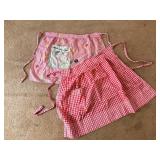 2 Vintage Aprons