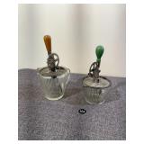 Ecko Ribbed Glass Measuring Cup w Hand Mixer