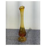 Fenton Amber Swung Glass