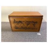 American Wildlife Wooden Crate