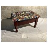 Lift Top Upholstered Stool