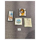 Houze Art Glass Birthday & Lion, Souvenir Glass