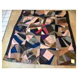 Victorian Hand Sewn Crazy Quilt