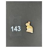 Sterling R&F Milliron Bunny Brooch