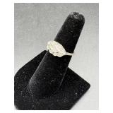 10K White Gold Ring