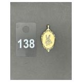 925 Sterling Frame w Bunny Pendant