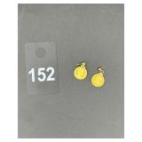 Gold Coin Earrings