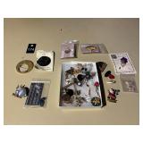 Costume Jewelry Brooches, Pins, Earrings, More