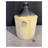 3 Gallon Nelson McCoy Stoneware Jug