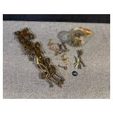 Collection of Keys & Hanging KEY Rack