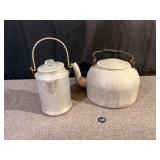 2 Galvanized Kettles