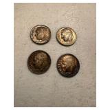 4 Silver Dimes