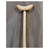 41" Wooden Crutch w Leather Padding