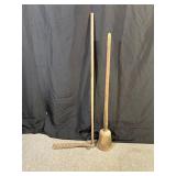 Primitive Wooden Tools, Apple Butter Paddle