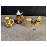4 Beer steins, Gerzit