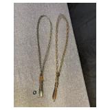 2 Antique Braided Iron Rug Beaters