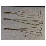 3 Vintage Rug Beaters