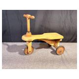 Vintage Wooden Ride-On Tricycle