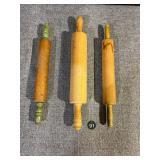 3 Wooden Rolling Pins
