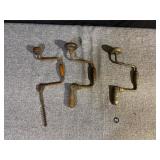 3 Vintage Hand Drills