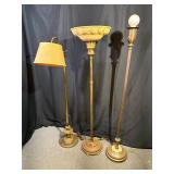 3 Vintage Floor Lamps