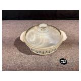 Fire King Milk Glass Swiss Chalet Pattern