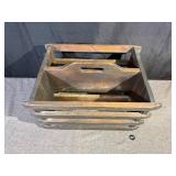 Vintage Wooden Magazine Rack