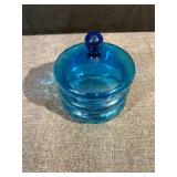 Mid-Century Blown Glass Lidded Jar