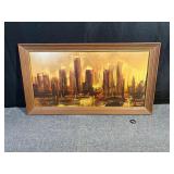 Mid Century Skyline Print