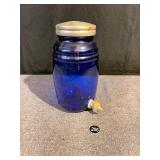 Cobalt Blue Glass Jar Sun Tea Dispenser